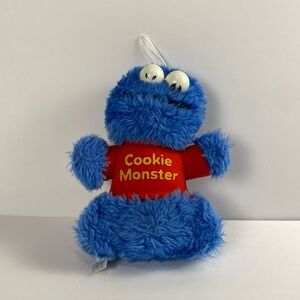 Vintage Knickerbocker Sesame Street Muppets Plush Cookie Monster Rattle Eyes